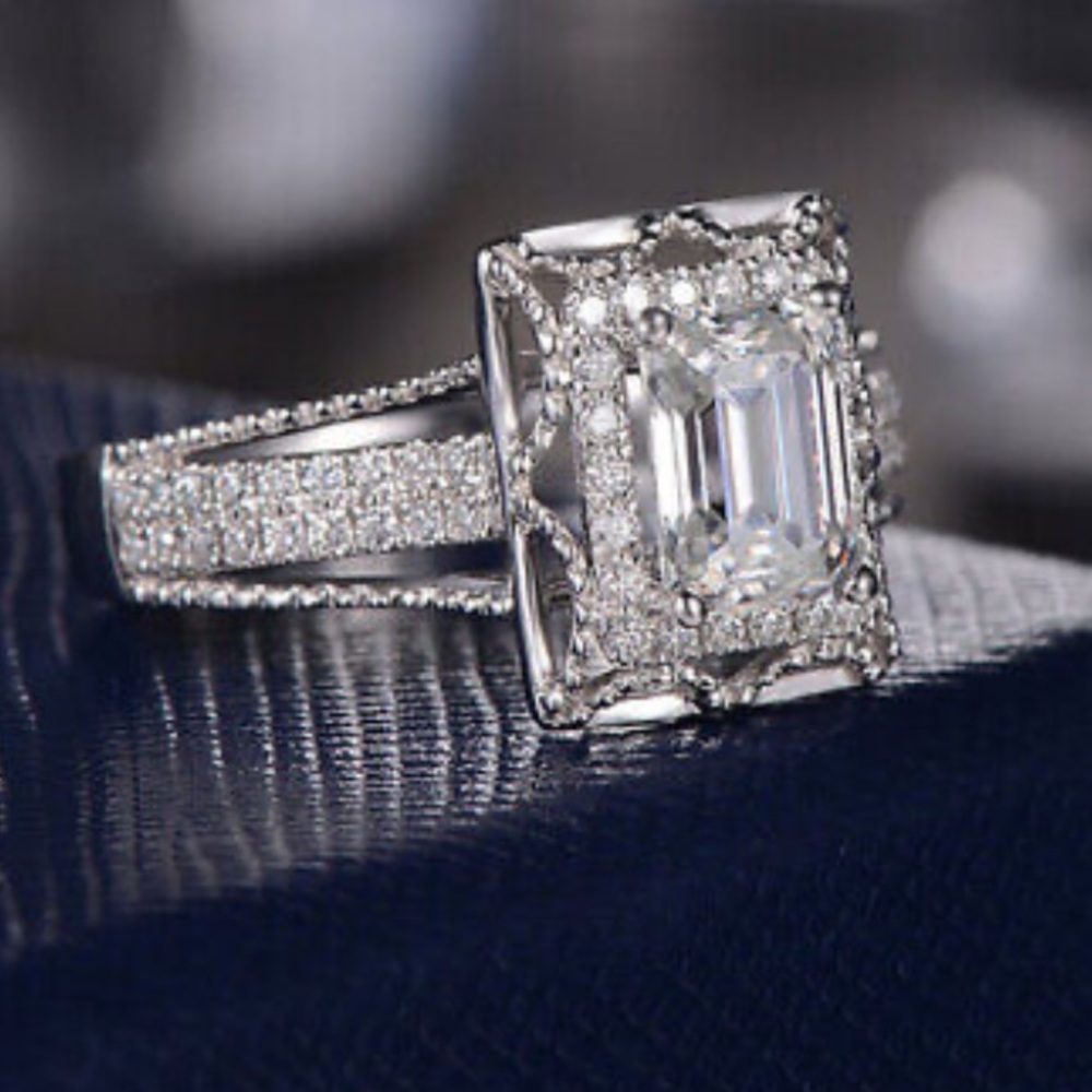 NWT 925 STERLING SILVER DIAMOND Ring